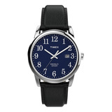 Reloj Timex Easy Reader Para Hombre De 38 Mm, Caja Plateada,