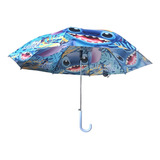 Guarda Chuva Stitch Infantil 48cm Automático +  Brinde