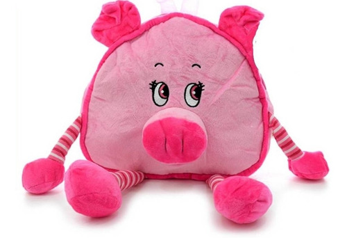 Mochila Chancho De Peluche Cerdito Mochila Jardín Infantil 