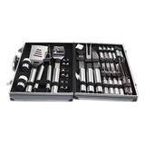 Maleta 26 Pcs Acero Inox Cubiertos Asado Parrilla Barbacoa