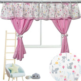 Cortina Infantil Gato Quarto Menina 2,00 X 1,45