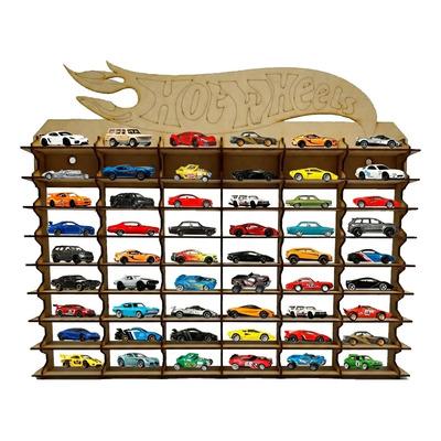 Exhibidor De Carritos Hot Wheels Repisa Para 54 Carritos | Meses sin interés