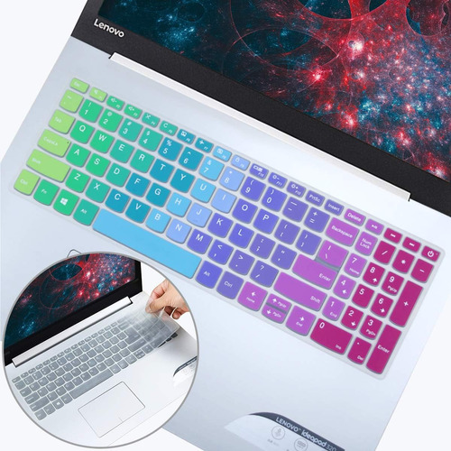 2 Protector Teclado Colores Transparente Para Lenovo Idea...