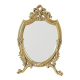 Espejo De Maquillaje Decorativo Tallado De Estilo Antiguo,