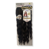 Cabelo Cacho Natural Com Top Closure Patty Fibra Futura 75cm Cor 4 Castanho Chocolate