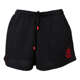 Short Crf Feminino Academia Preto - Desempenho Rubro-negro!