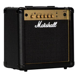 Amplificador Marshall Guitarra Mg15 Gold Cor Preto 110v 15w