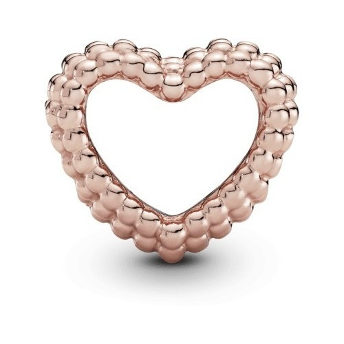 Pandora Charm Corazón Abierto Cuentas Oro Rosa14k Original