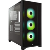 Gabinete Corsair Icue 4000x Rgb Midi-tower Atx Usb 3.0 Negro