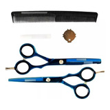 Kit Tijeras De Corte Filo Navaja + Pulir 5.5 Stylecut 