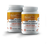 Kit 2 Colágeno Con Biotina + Ácido Hialurónico 450gr 