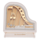 Caja De Música Clockwork Abs Gift Craft Portátil Para Piano