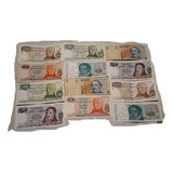 Billetes Antiguos De Argentina Pesos Australes  Lote X 12 