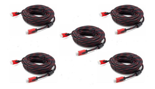 Kit 5pz Cable Hdmi 15 Mts Elegate Wi0215 Fullhd