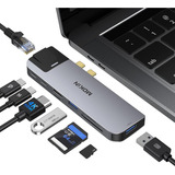  Adaptador Multipuerto Usb C Hub Con Puerto Hdmi 4k 8 En 1