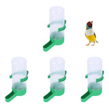 Paquete De 4 Dispensadores De Agua De Plastico Para Pajaros