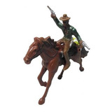3x Vaquero Y Caballo Modelo Estatua Mini Juguete Plástico