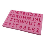 Molde Silicona Letras Y Números Pequeños Fondant Chocolate