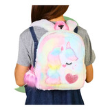 Mochila Unicórnio Pelúcia 