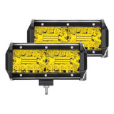 X Par Barra Faro 40 Led 120w 7 Pulgadas 4x4 Jeep Luz