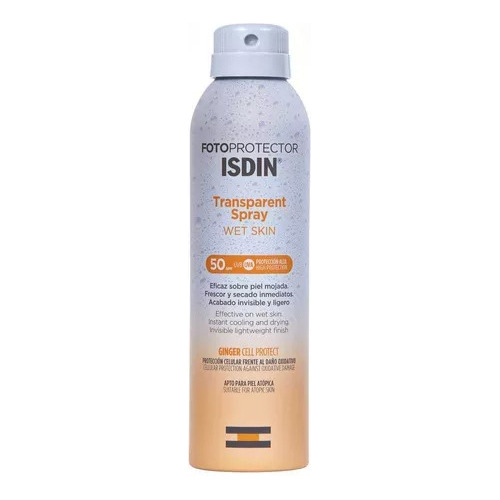 Isdin Fotoprotector Transparent Spray Wet Skin Spf 50 250ml