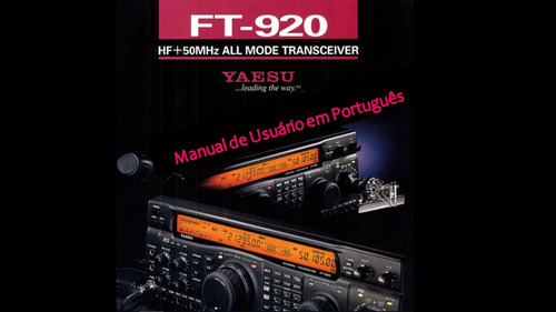 Manual Transceptor Yaesu Ft-920 Em Português 123 Páginas