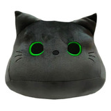 Almohada De Peluche Gato Negro 30cm