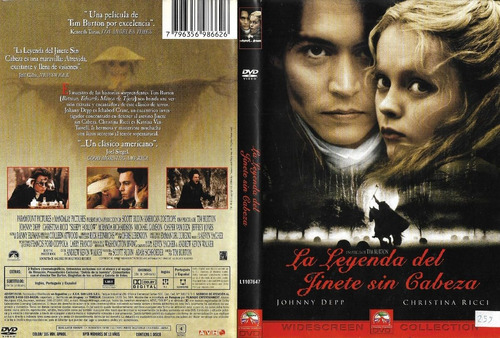 La Leyenda Del Jinete Sin Cabeza Dvd Tim Burton Johnny Depp