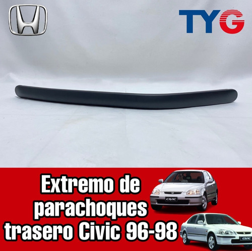 Extremo De Parachoque Trasero Honda Civic 96 97 98 Foto 2