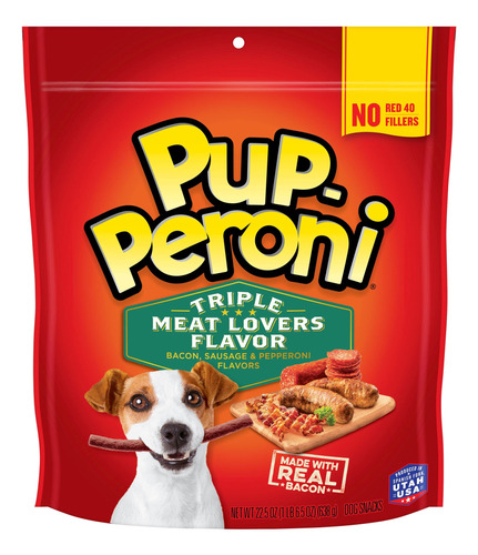 Pup-peroni Original - Golosinas Para Perros Triple Meat Love