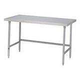 Mesa De Trabajo Plana Advance Tabco Ss-240 Con Borde Redonde