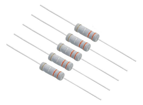 Resistencia Alambre 3w 5% 0.33 Ohm X 5 Unid