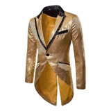 Blazer Hombre Lentejuelas Brillantes Fiesta Ropa