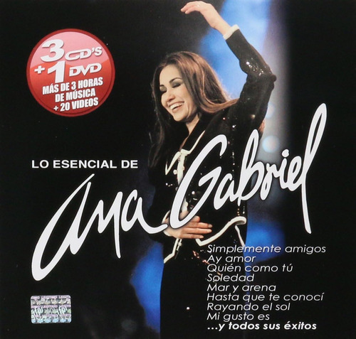 Lo Esencial De Ana Gabriel Box 3 Disco Cd + Dvd Versión Del Álbum Estándar