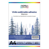 Vinilo Sublimable Blanco Adhesivo A4 20 Hojas