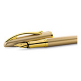 Pluma Pelikan Jazz Noble Color De La Tinta Azul Color Del Exterior Oro