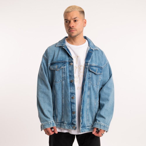 Campera Hombre Mockba Denim Oversize Ares