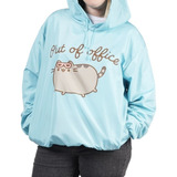 Pusheen Chamarra Impermeable Rompe Vientos Nylon Original