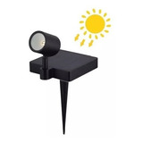 Luminaria Led Exterior Estaca Jardin Solar Negra Dlc1-b