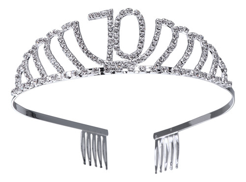 Tiara De Cristal Con Diamantes De Imitación Y Corona De Rein