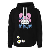 Hoodie Buzo Buso Saco Dark Anime Goth Kuromi My Melody Metal