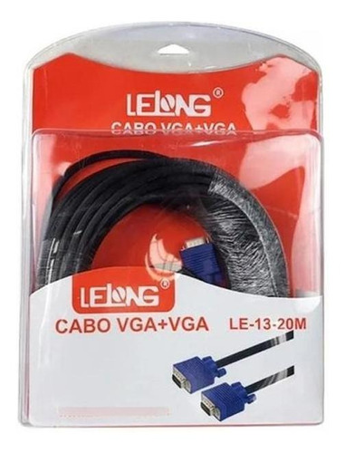 Cabo Lelong Vga X Vga Para Monitores E Projetores Le-13-20m