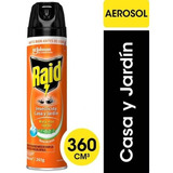 Raid Mata Moscas Y Mosquitos Casa Y Jardín 360ml