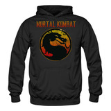 Poleron Canguro Gustore De Mortal Kombat Logo