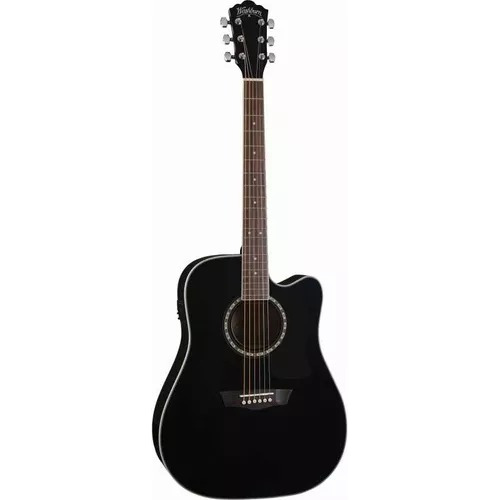 Guitarra Washburn Electroacustica Ad5ce Natural O Negra