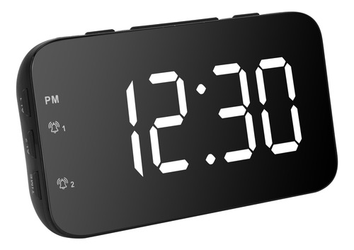 Reloj De Mesita De Noche Con Alarma Digital Led, Portátil, D