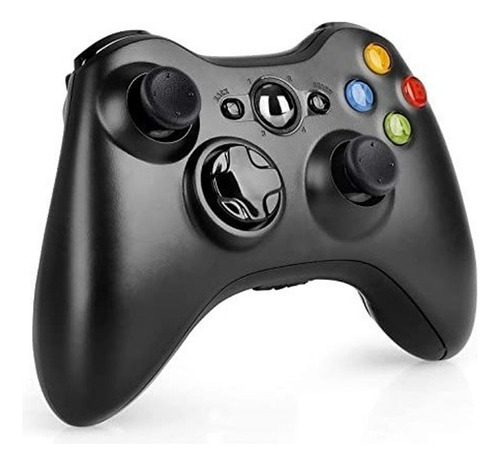 Control Gamepad Para Pc Y Xbox 360 Inalambrico Negro