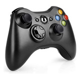 Control Gamepad Para Pc Y Xbox 360 Inalambrico Negro