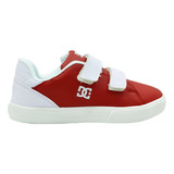 Tenis Infantil Dc Shoes Notch Sn Jr Rojo Cintillas