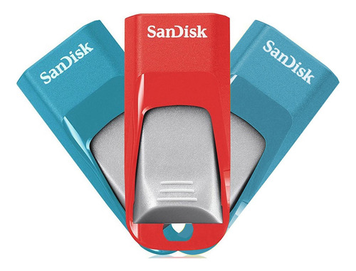 3 Pack Memoria Usb Sandisk Cruzer Edge 16gb Usb 2.0 Colores